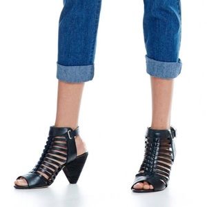 Vince Camuto Sandals with buckle & geometric heel